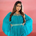 The Azure Draped Cape Set