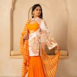 Sunlit Bloom Printed Chanderi Garara Set