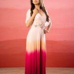 Blush Ombre Embellished Kaftan Gown