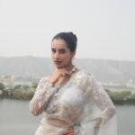 The Powder Whisper Organza Saree